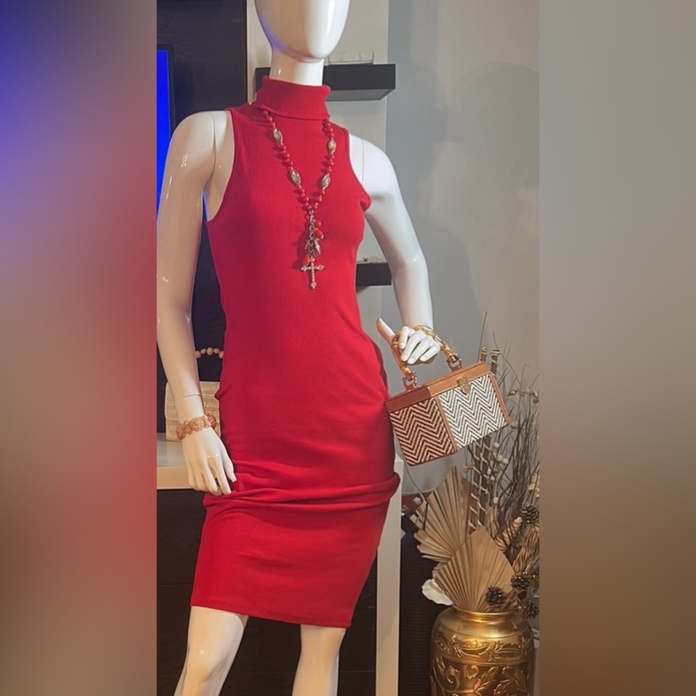 Zara Red Sleeveless Dress for Valentines Day !!! - Picture 7 of 7